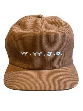 Elevated Faith Corduroy Snapback Hat Brown Christian Streetwear Cap OSFA
